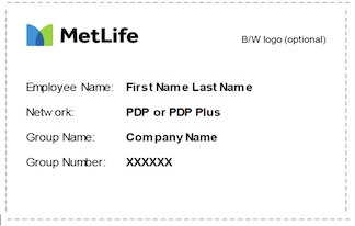 Insurance card example